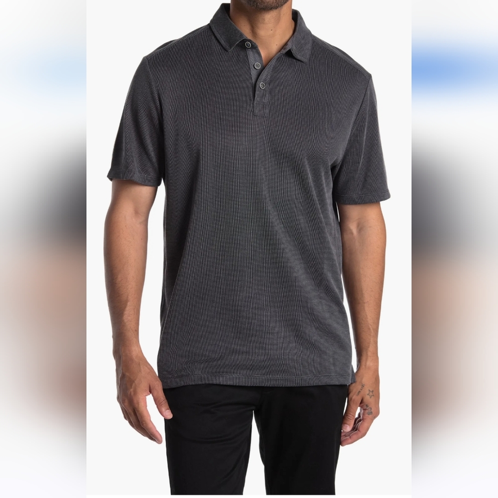 Tommy Bahama Breezeway Spectator Polo, Black, Medium